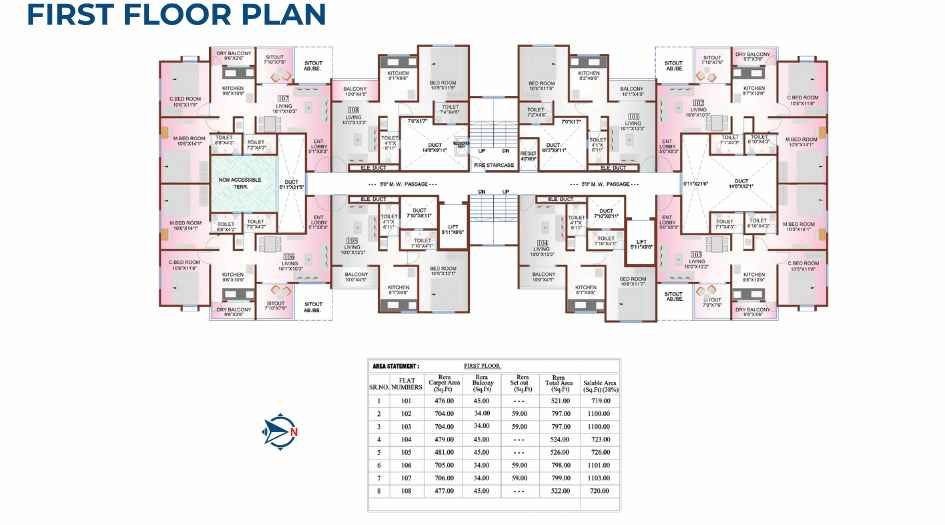 Ashtavinayak-Airavat-First-Floor-Plan