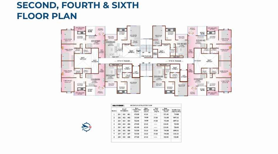 Ashtavinayak-Airavat-second-fourth-sixth-floor-Plan
